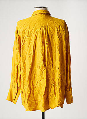 Chemisier tissage popeline manches longues jaune DEUX. BY ELINE DE MUNCK femme