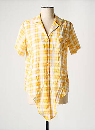 Chemisier manches courtes manches courtes jaune LE FABULEUX MARCEL DE BRUXELLES femme