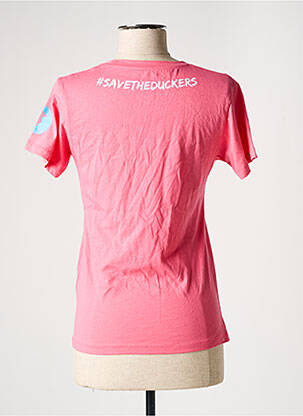 T-shirt coupe droite manches courtes rose SAVE THE DUCK femme