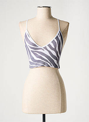 Top stretch fines bretelles gris ONLY femme