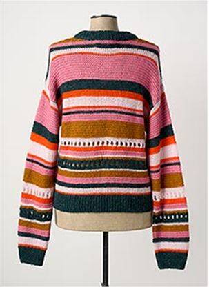 Pull coupe droite manches longues rose MAURICE femme