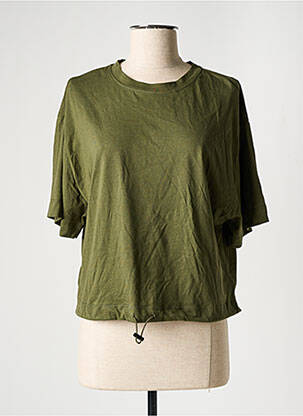 T-shirt vert MANGO pour femme