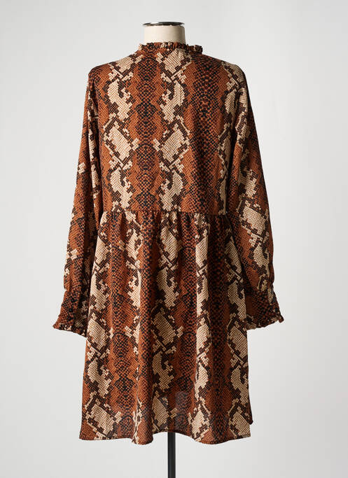 Robe courte marron VILA pour femme