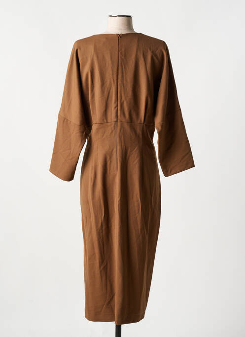 Robe longue marron ASTRID BLACK LABEL pour femme
