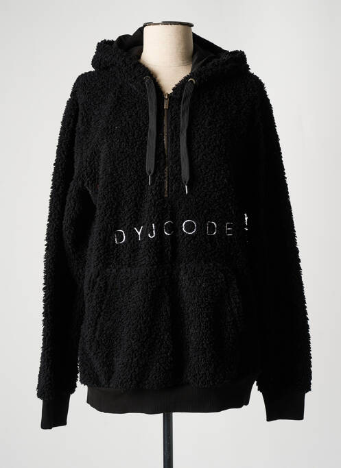 Sweat-shirt à capuche noir DYJCODE BY DENNIS PRAET  pour femme