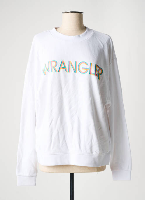 Sweat-shirt blanc WRANGLER pour femme