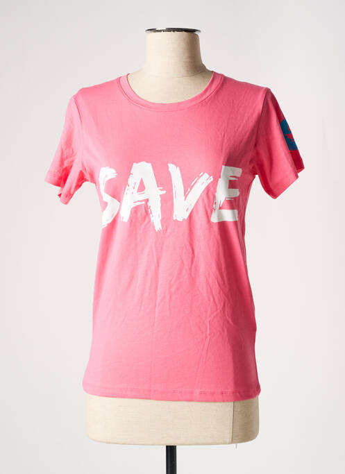 T-shirt rose SAVE THE DUCK pour femme