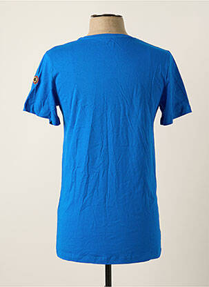 T-shirt coupe droite manches courtes bleu LE FABULEUX MARCEL DE BRUXELLES homme