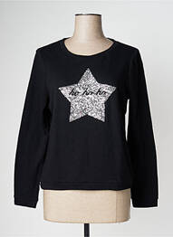 Sweat-shirt tissage jersey manches longues noir VERO MODA femme