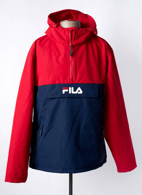 Coupe-vent poches a capuche rouge FILA homme