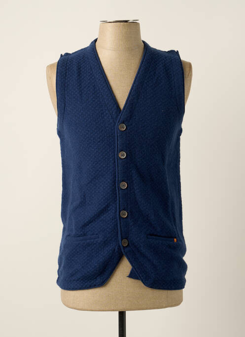 Gilet sans manche bleu L'IMPECCABLE MARCEL pour homme