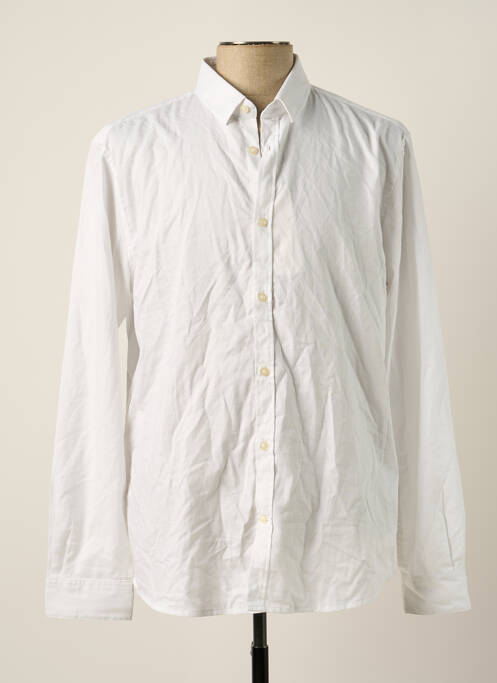 Chemise manches longues blanc TOM TAILOR pour homme