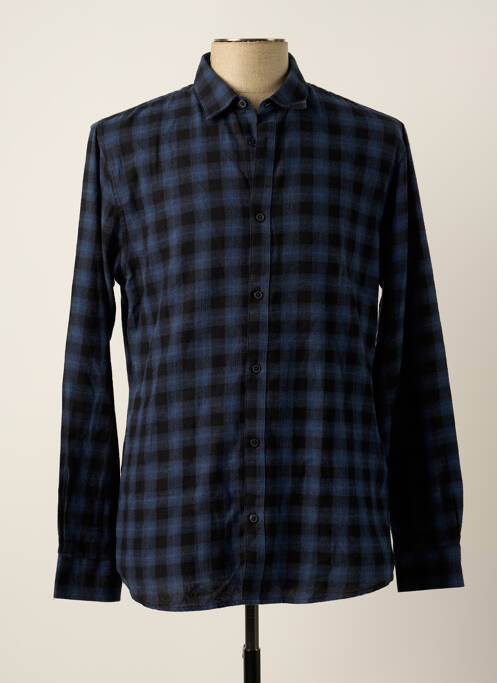 Chemise manches longues bleu ONLY&SONS pour homme