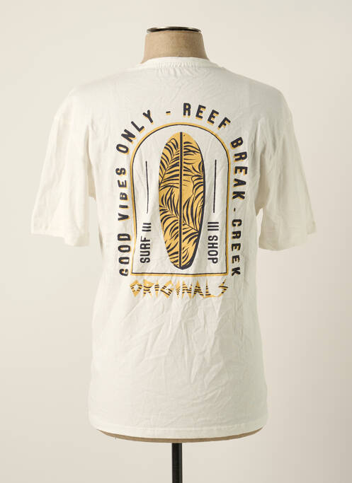 T-shirt blanc JACK & JONES pour homme