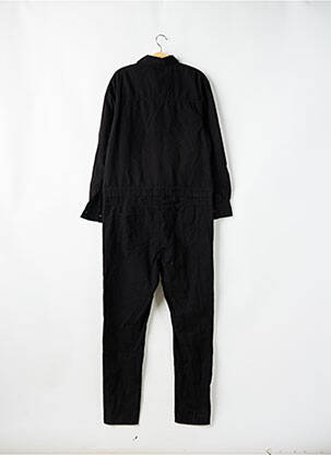 Combi-pantalon fermeture boutonnée sur le devant manches longues noir DYJCODE femme
