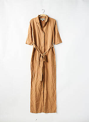 Combi-pantalon fermeture boutonnée sur le devant manches 3/4 beige LE FABULEUX MARCEL DE BRUXELLES femme