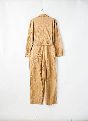 Combi-pantalon fermeture boutonnée sur le devant manches longues beige ONLY femme