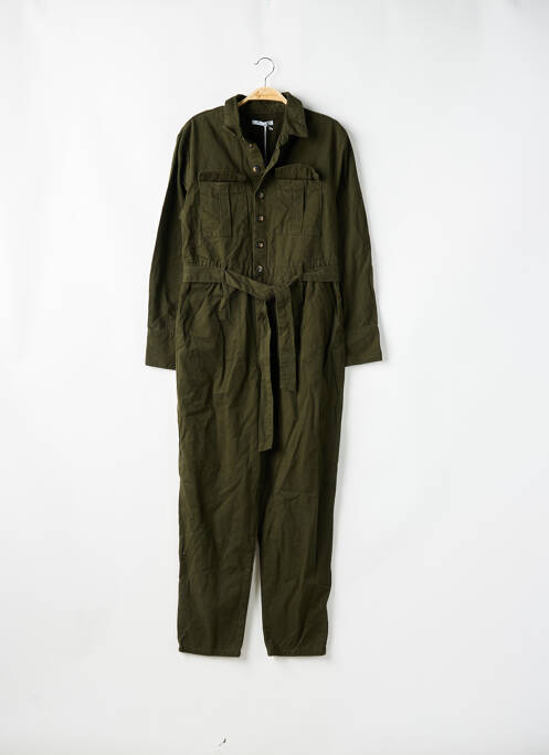 Combi-pantalon fermeture boutonnée sur le devant manches longues vert HAILYS femme