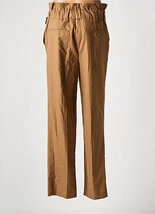 Pantalon droit stretch taille haute beige DEUX. BY ELINE DE MUNCK femme