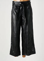 Pantalon 7/8 taille haute taille haute noir ASTRID BLACK LABEL femme
