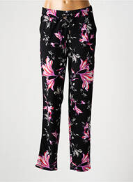 Pantalon droit tissage crêpe taille normale noir VILA femme