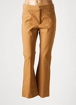 Pantalon 7/8 stretch taille normale beige MANGO femme