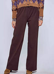 Pantalon droit marron LE FABULEUX MARCEL DE BRUXELLES pour femme seconde vue