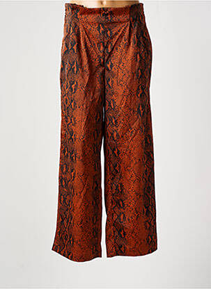 Pantalon large orange ONLY pour femme