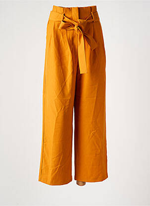Pantalon large orange VILA pour femme