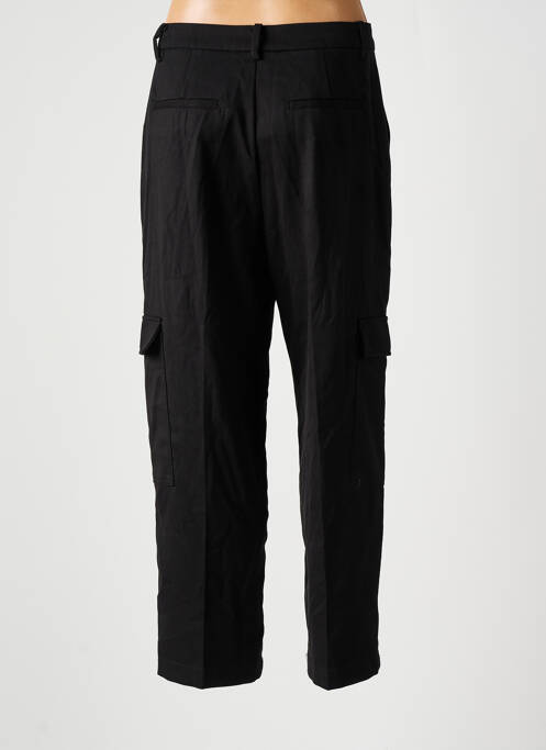 Pantalon cargo coupe droite taille normale noir MANGO femme