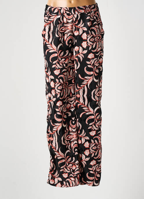 Pantalon large coupe fluide taille haute noir VERO MODA femme