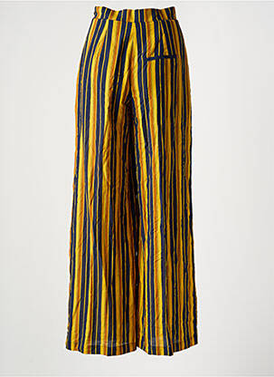 Pantalon large tissage popeline taille haute jaune LE FABULEUX MARCEL DE BRUXELLES femme