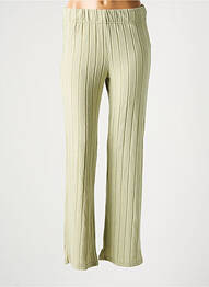 Pantalon droit stretch taille normale vert ONLY femme