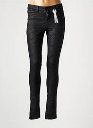 Pantalon slim tissage popeline taille normale noir VERO MODA femme