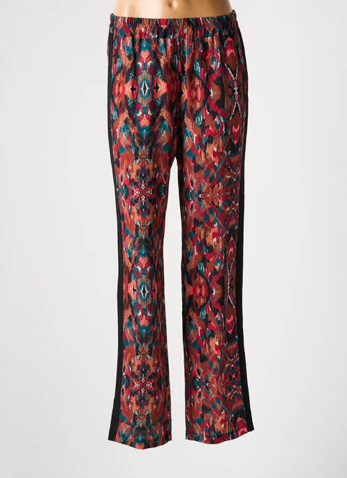 Pantalon droit marron DEUX. BY ELINE DE MUNCK pour femme