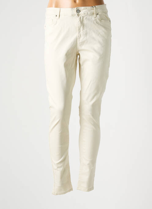 Pantalon slim beige VERO MODA pour femme