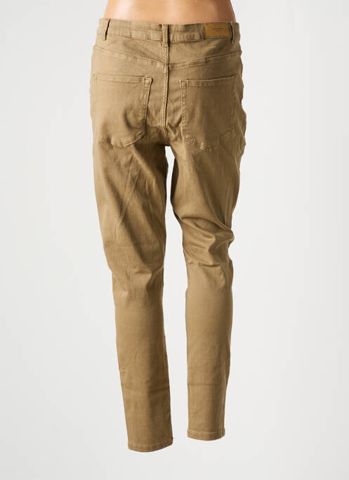 Pantalon slim marron VERO MODA pour femme