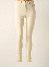 Pantalon slim stretch taille normale beige ONLY femme