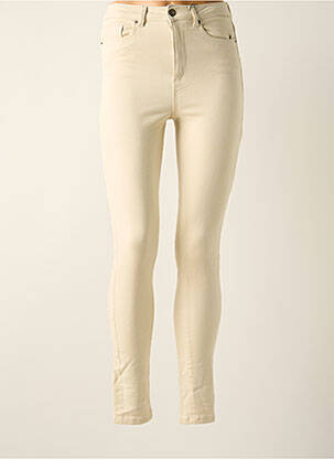 Pantalon slim stretch taille normale beige ONLY femme