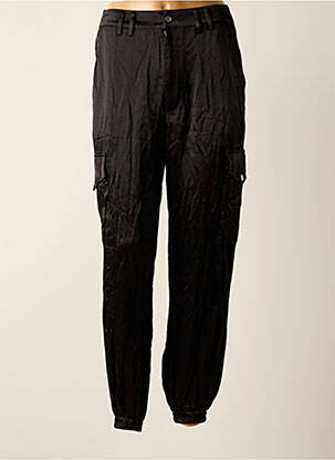 Pantalon cargo poches taille normale noir MANGO femme