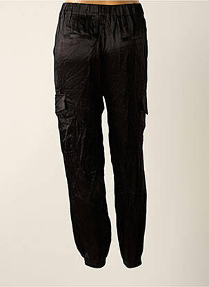 Pantalon cargo poches taille normale noir MANGO femme