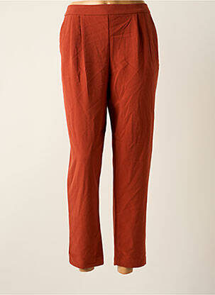 Pantalon droit stretch taille normale marron VILA femme