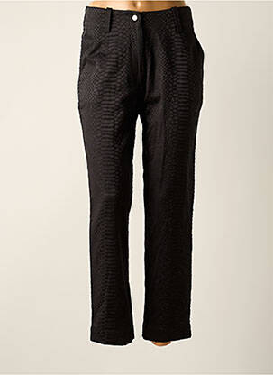Pantalon droit stretch taille haute noir ASTRID BLACK LABEL femme