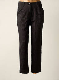 Pantalon droit stretch taille haute noir ASTRID BLACK LABEL femme