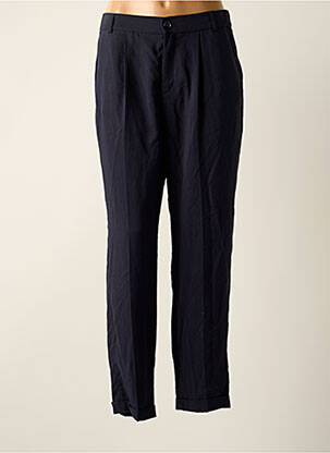 Pantalon droit tissage popeline taille normale bleu OPUS femme