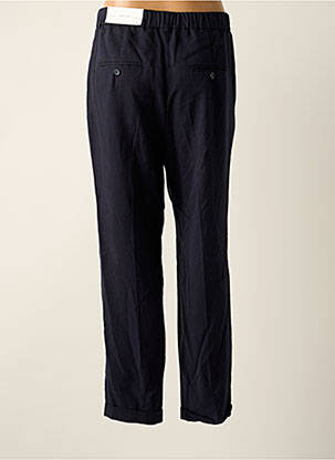 Pantalon droit tissage popeline taille normale bleu OPUS femme