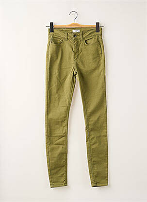 Pantalon slim stretch taille normale vert JACQUELINE DE YONG femme