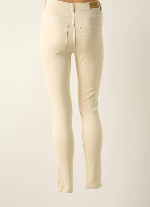 Pantalon slim stretch taille normale beige ONLY femme