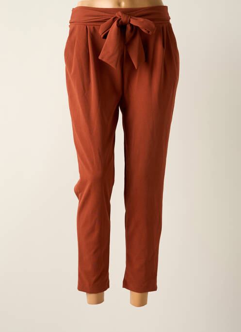 Pantalon slim marron HAILYS pour femme