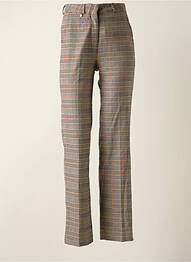 Pantalon droit stretch taille haute beige L'IMPECCABLE MARCEL femme